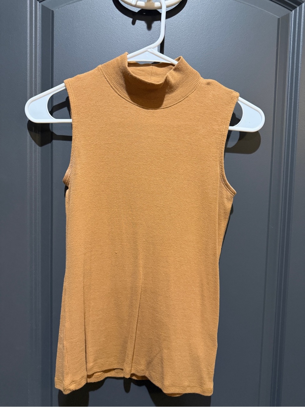 Rachel Zoe Sleeveless Mock Neck Tank in Mustard